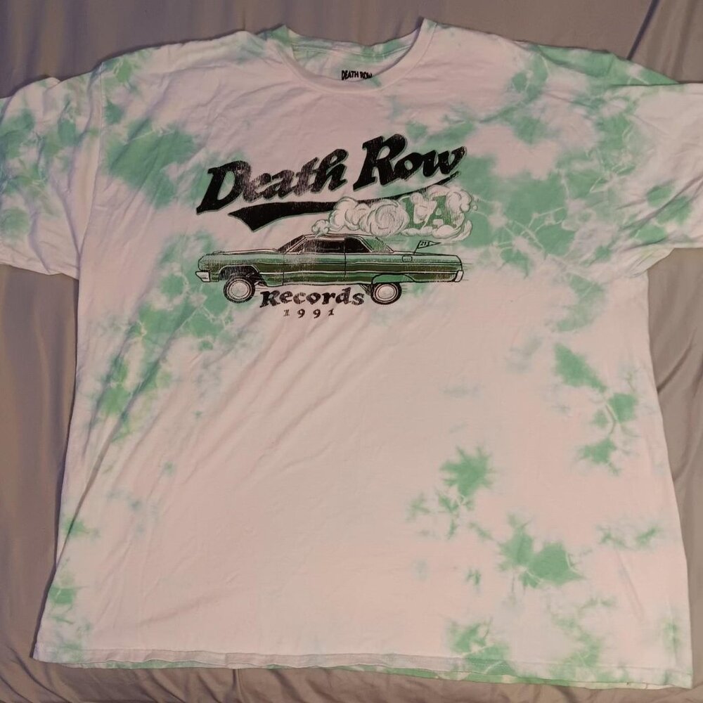 Death-Row Records Bleached Spiral T-Shirt
